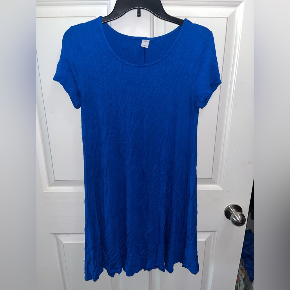 Old Navy Vibrant Blue Short Sleeve dress